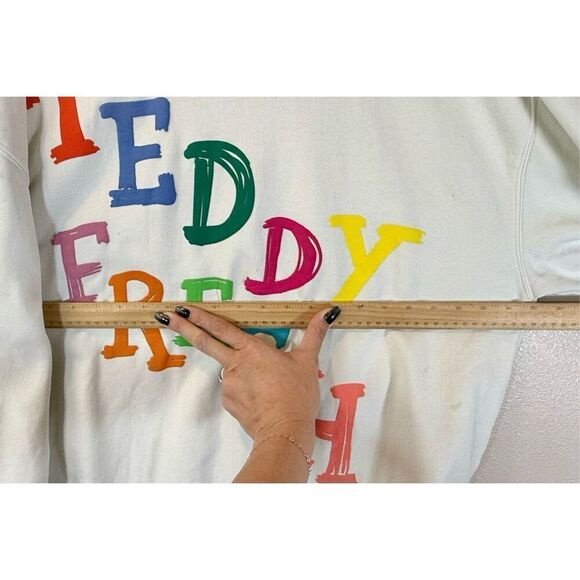 RARE Teddy Fresh TF Oversized Puffy Paint Crewneck Pullover Sweatshirt  Unisex L - Picture 11 of 12